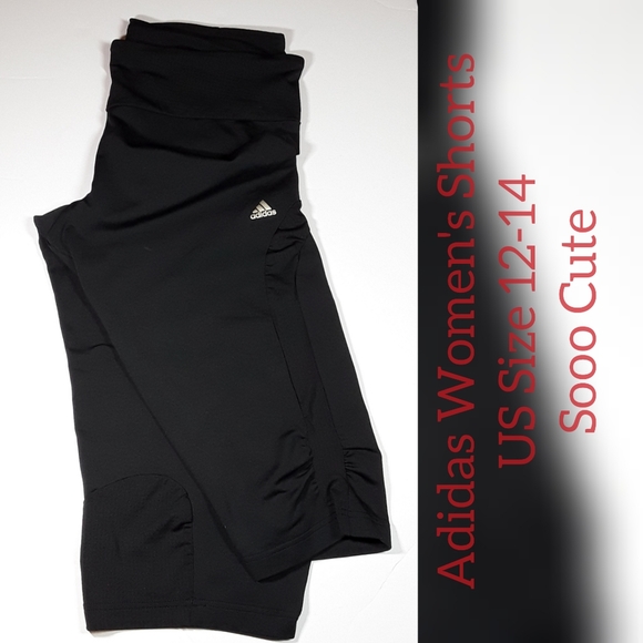 Adidas Women's Black Clima 365 Athletic Shorts - Picture 2 of 7